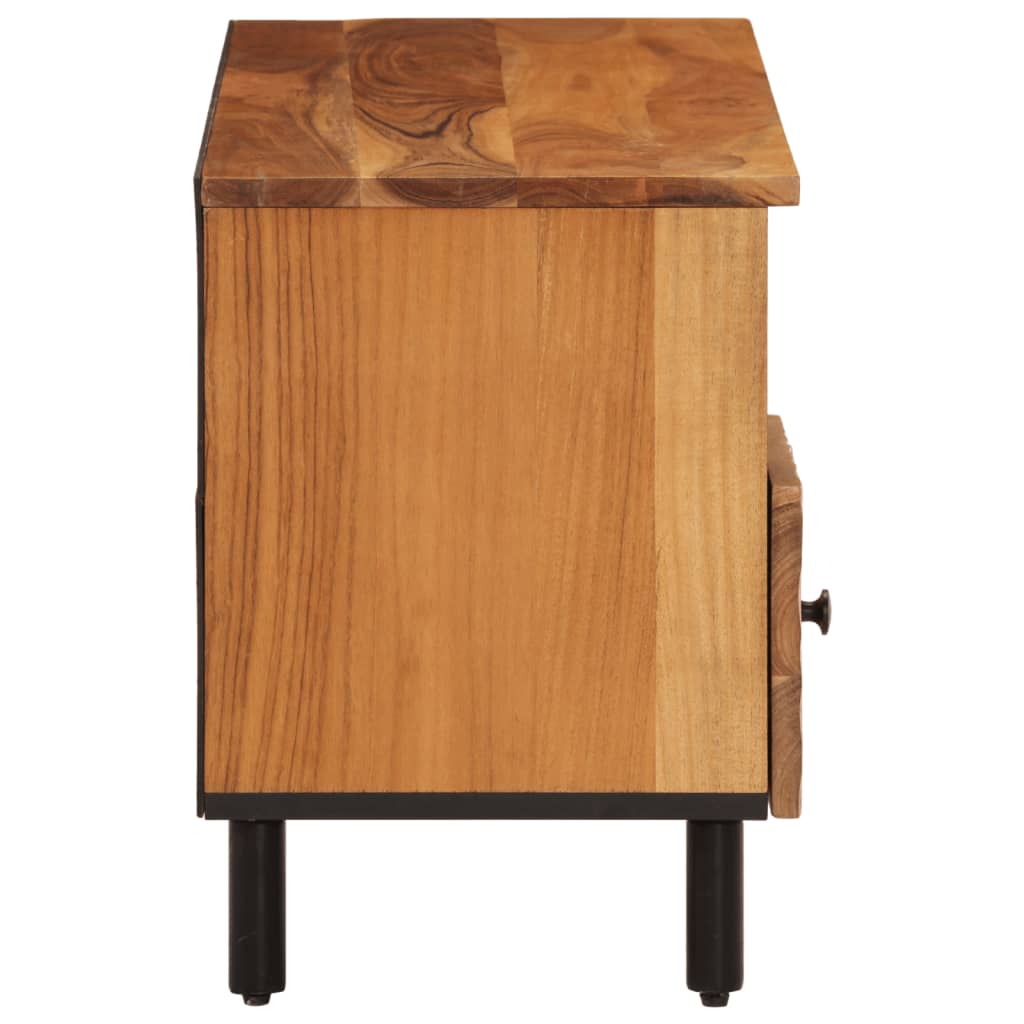 Meuble TV 100x33x46 cm bois d'acacia solide - XIOS
