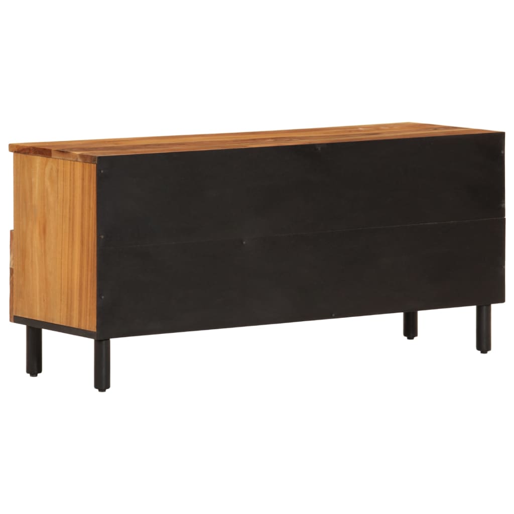 Meuble TV 100x33x46 cm bois d'acacia solide - XIOS