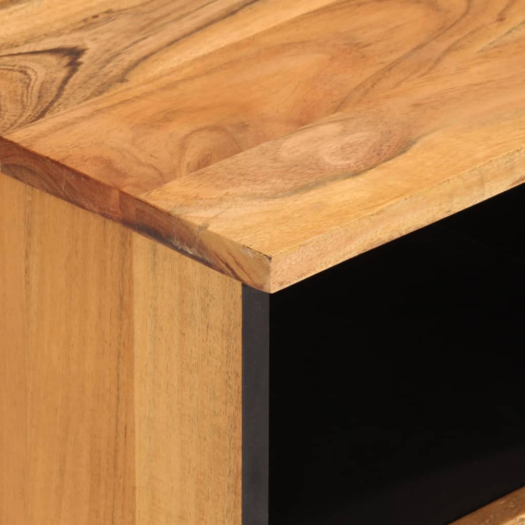 Meuble TV 100x33x46 cm bois d'acacia solide - XIOS