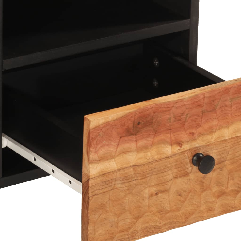 Meuble TV 100x33x46 cm bois d'acacia solide - XIOS