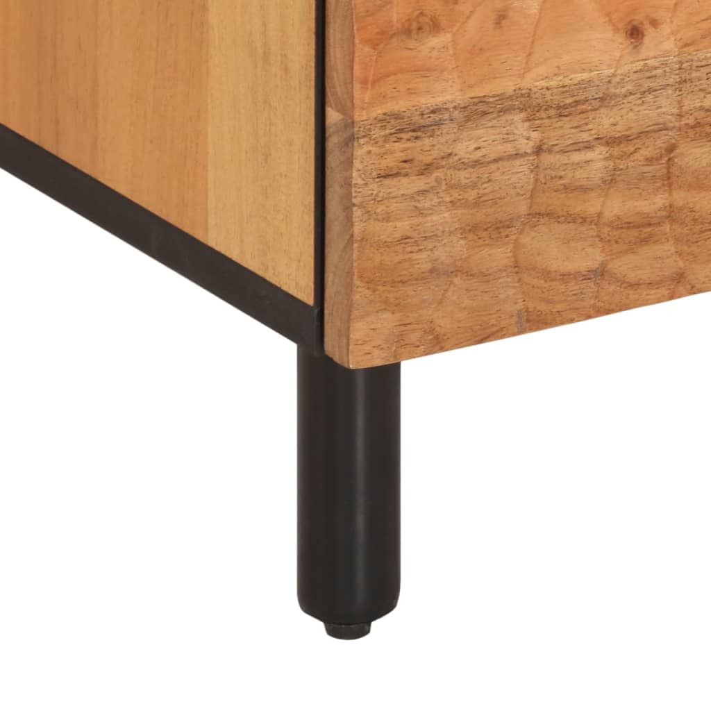 Meuble TV 100x33x46 cm bois d'acacia solide - XIOS