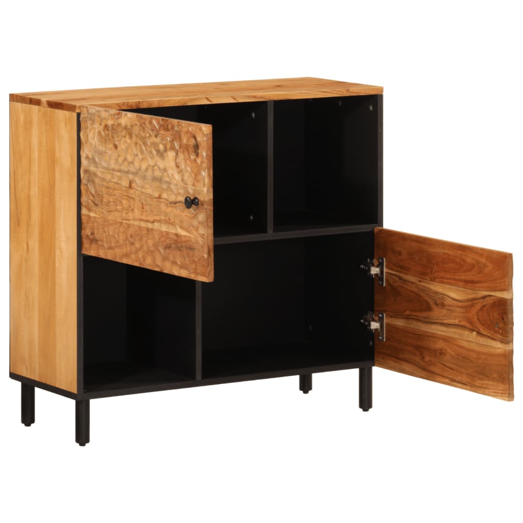 Armoire latérale 80x33x75 cm bois massif d'acacia - XIOS