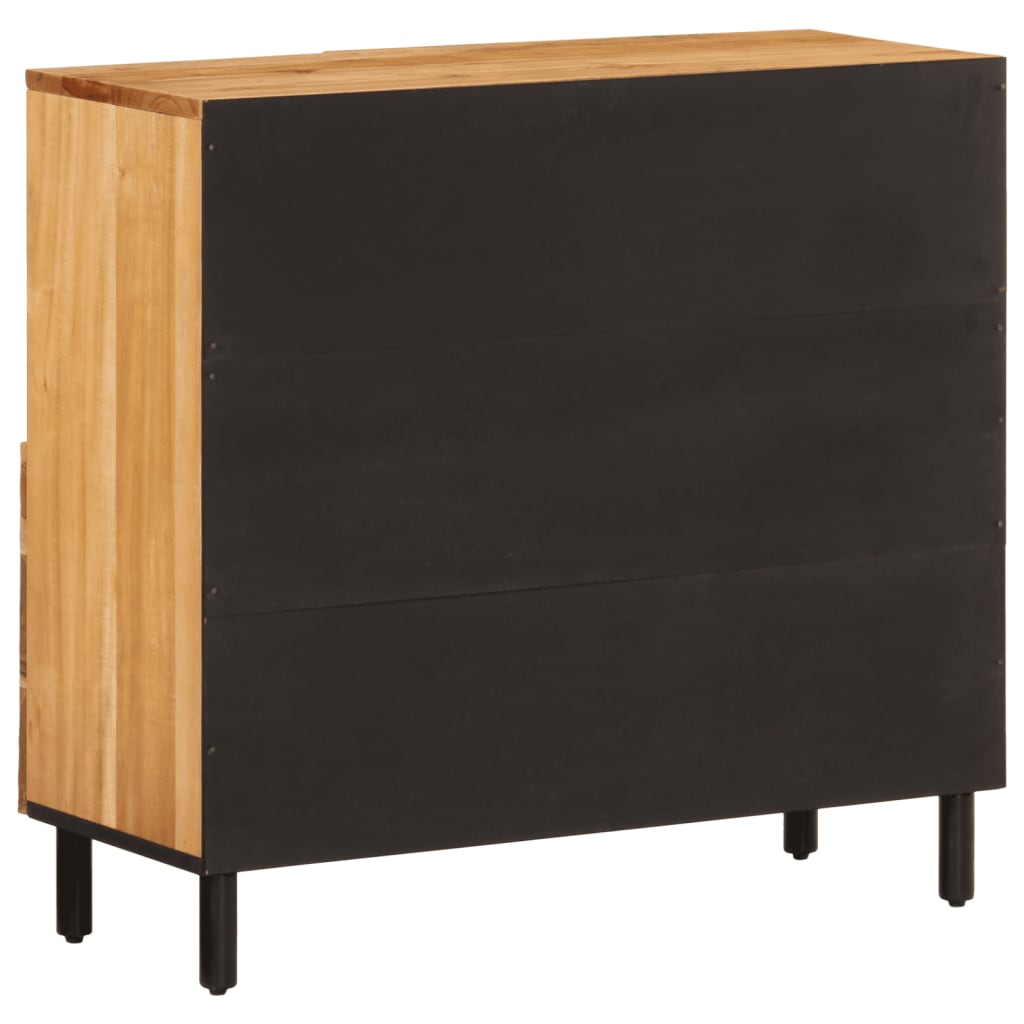 Armoire latérale 80x33x75 cm bois massif d'acacia - XIOS