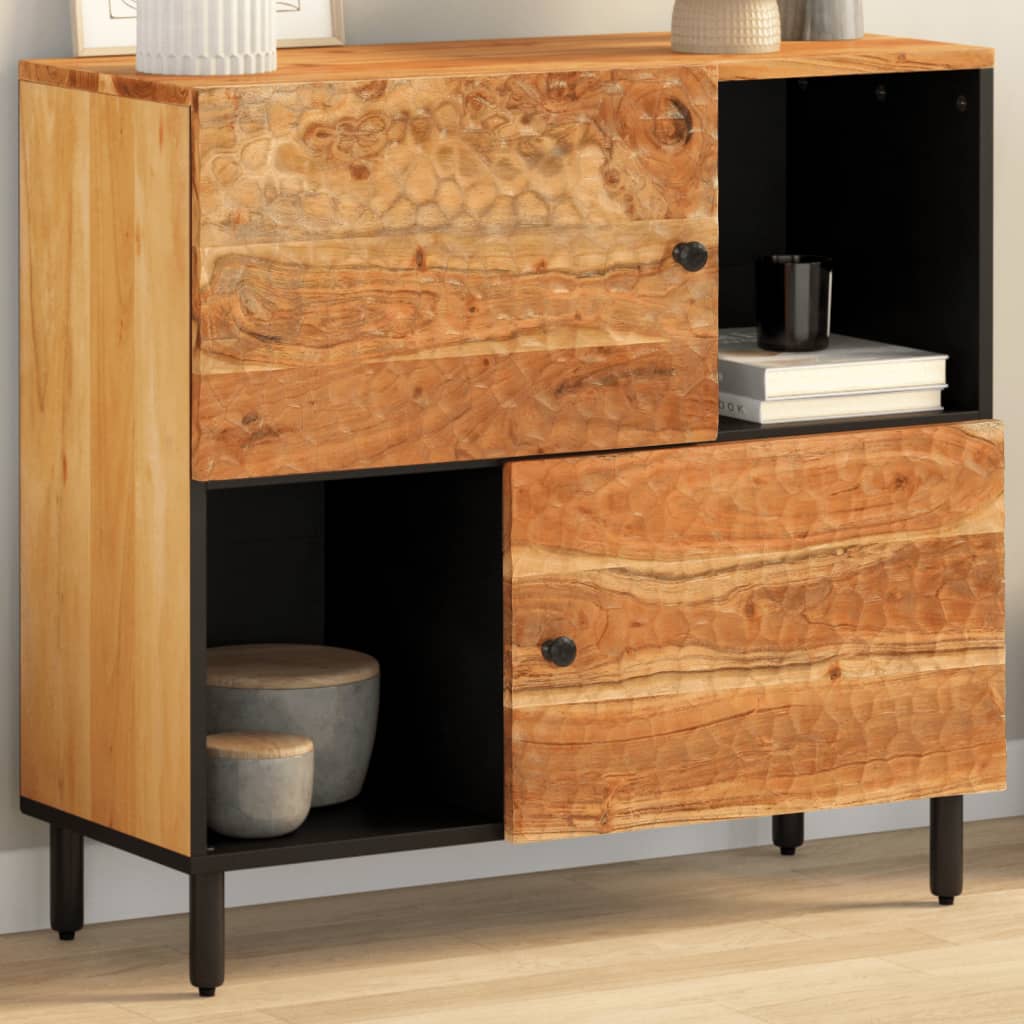 Armoire latérale 80x33x75 cm bois massif d'acacia - XIOS