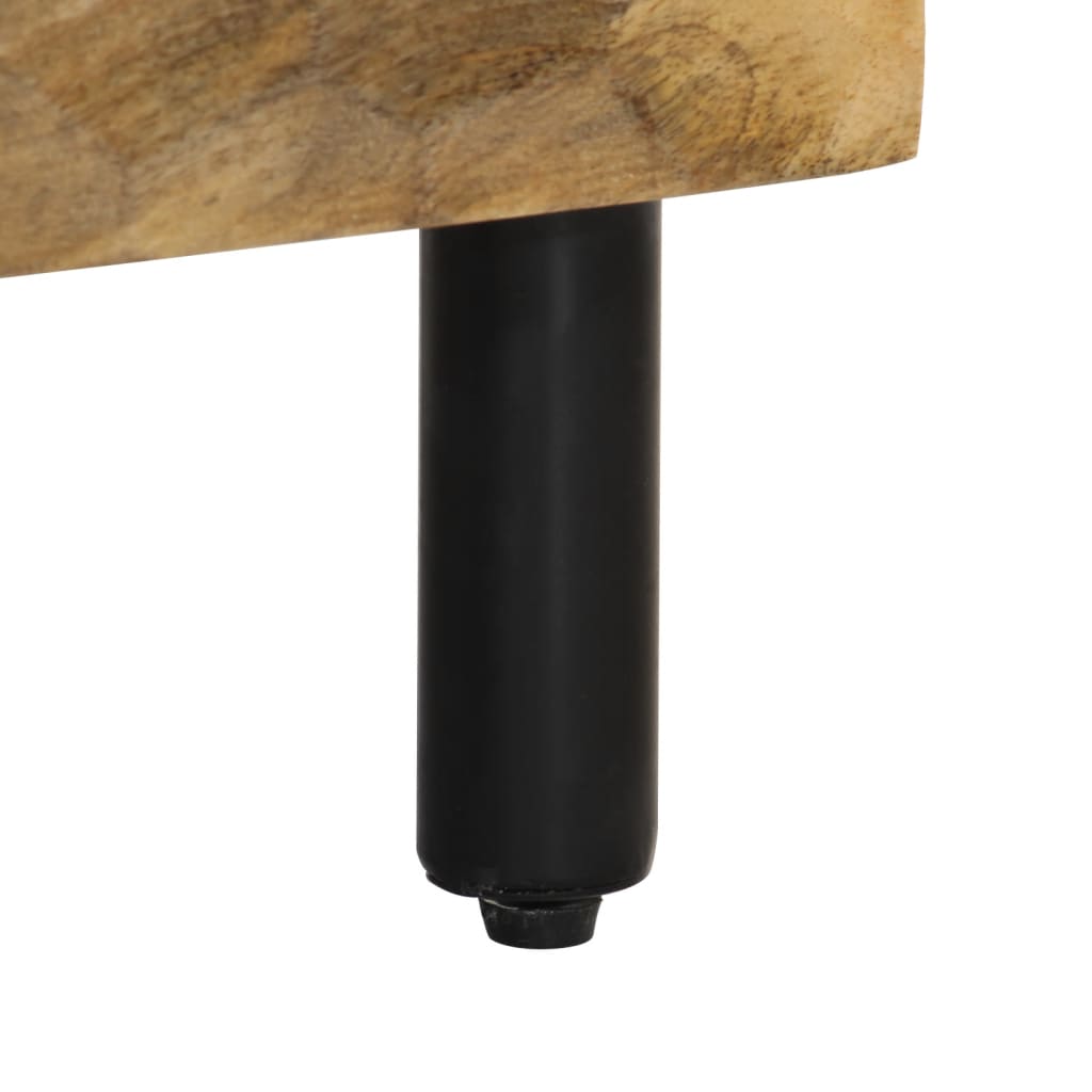 Tables de chevet 2 pcs 40x33x46 cm Bois de manguier solide - XIOS