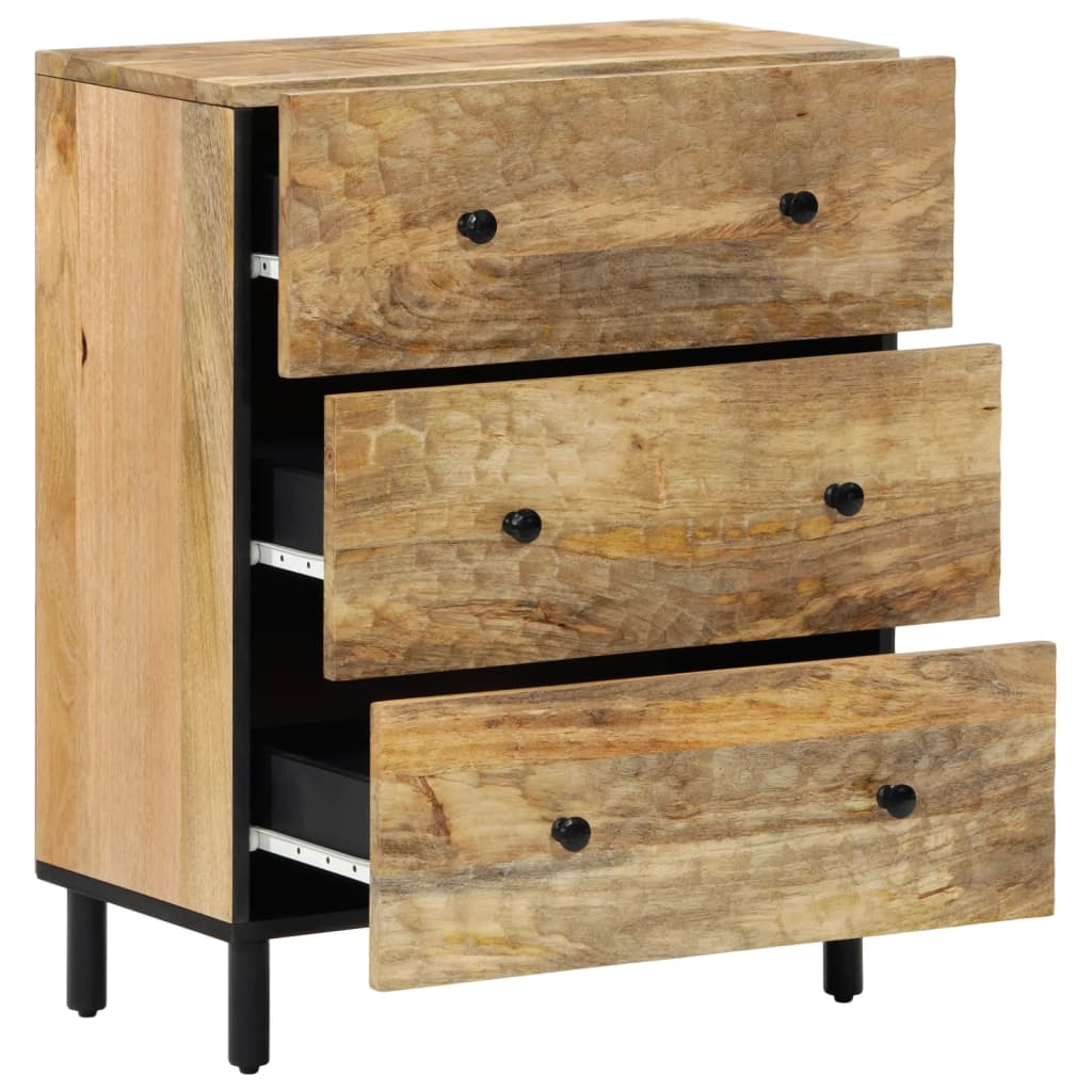 Armoire latérale 60x33x75 cm bois massif de manguier - XIOS