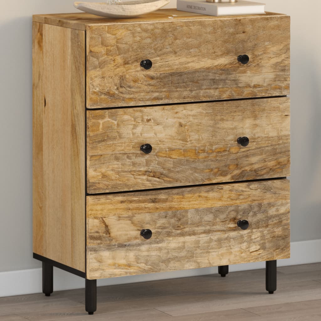 Armoire latérale 60x33x75 cm bois massif de manguier - XIOS