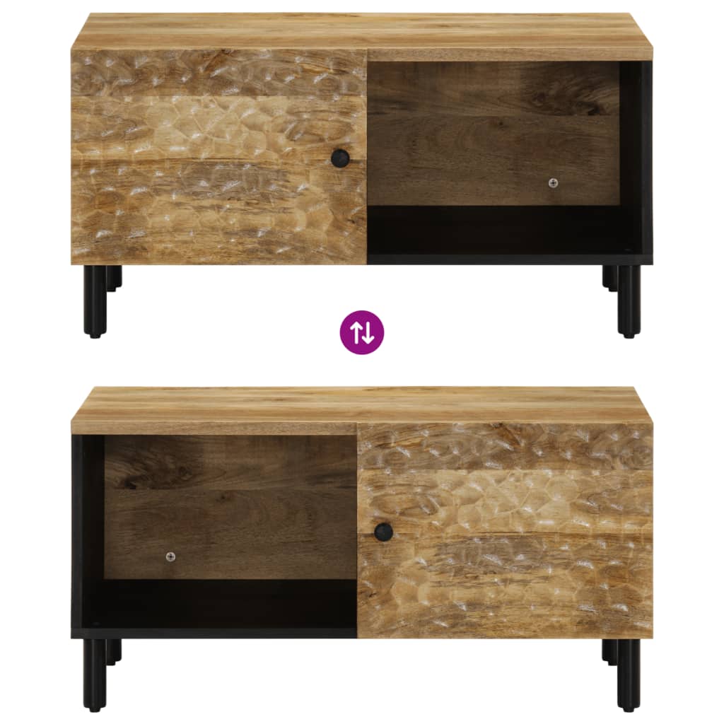 Table basse 80x50x40 cm bois de manguier massif - XIOS