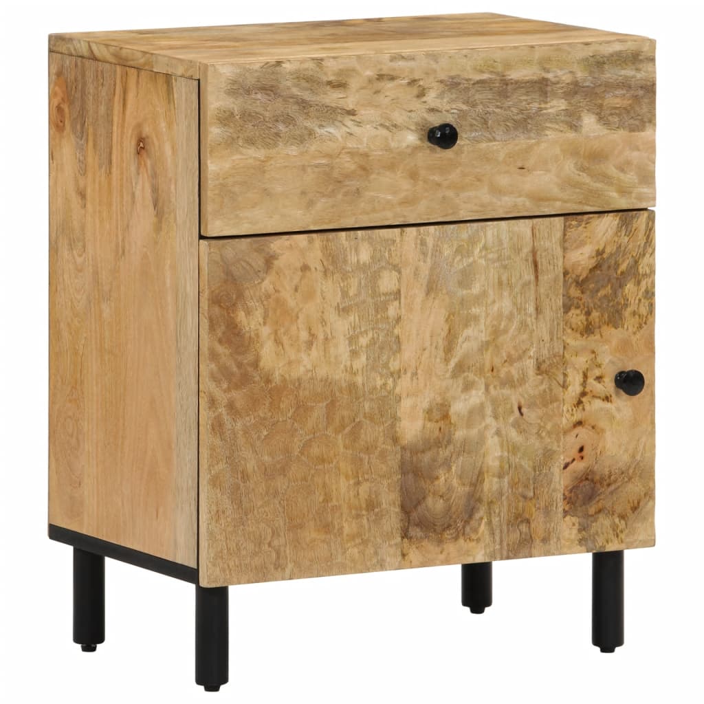 Table de chevet 50x33x60 cm bois de manguier massif - XIOS