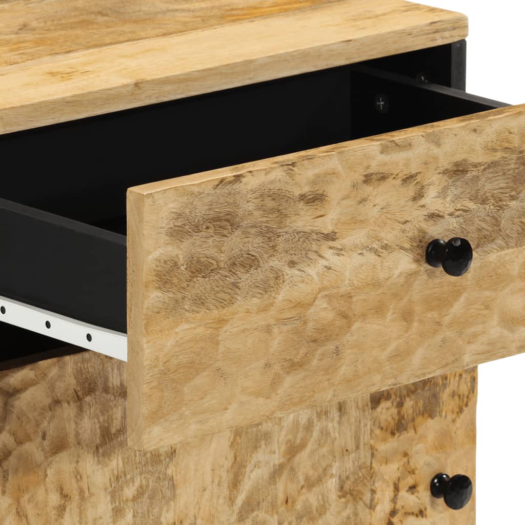 Table de chevet 50x33x60 cm bois de manguier massif - XIOS