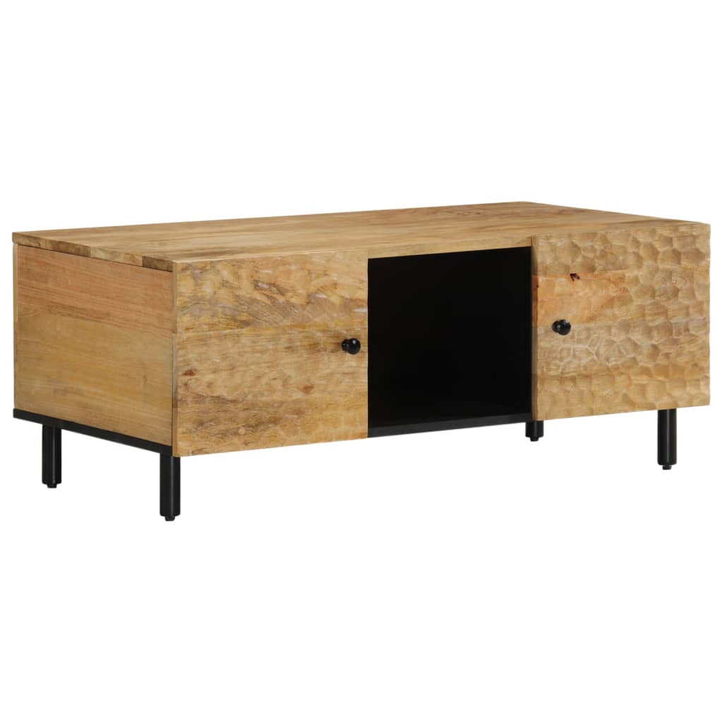Table basse 100x54x40 cm bois de manguier massif - XIOS
