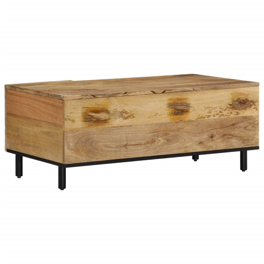 Table basse 100x54x40 cm bois de manguier massif - XIOS