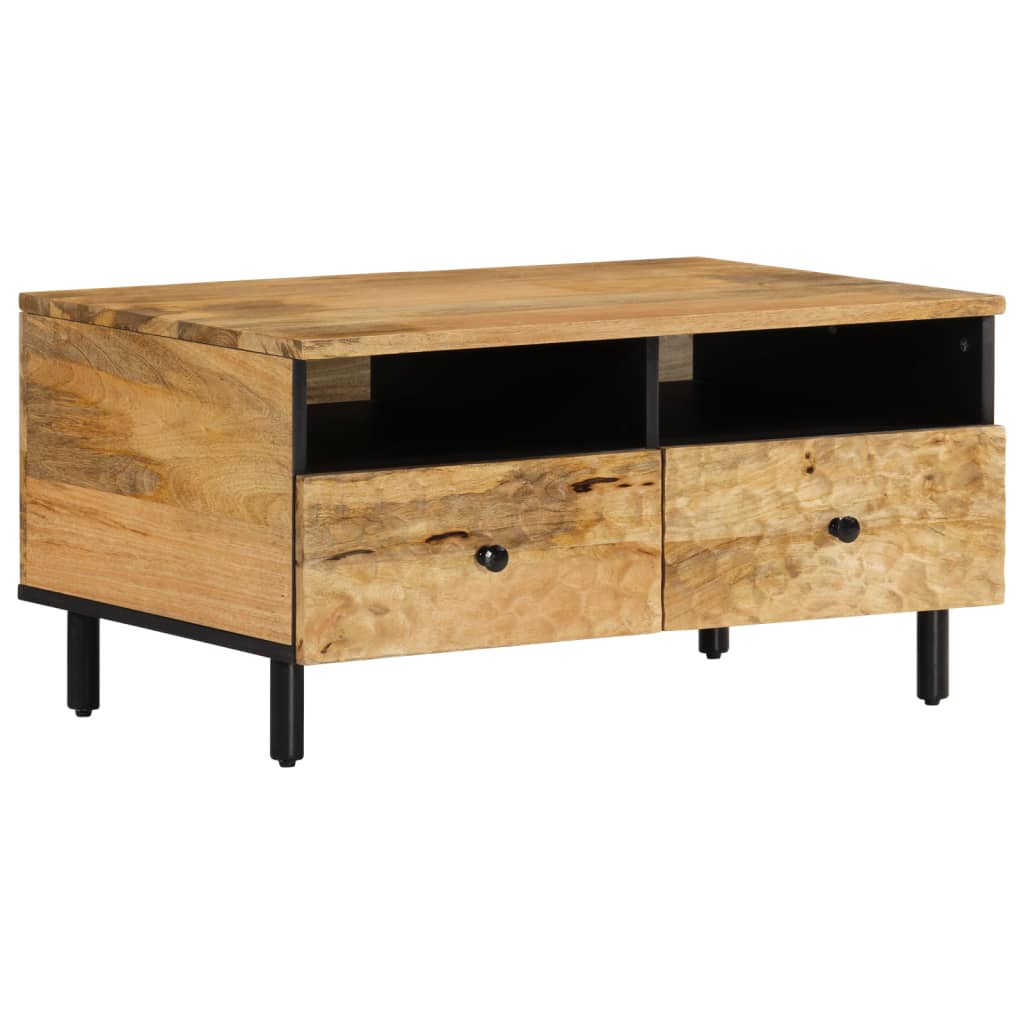 Table basse 80x54x40 cm bois de manguier massif - XIOS
