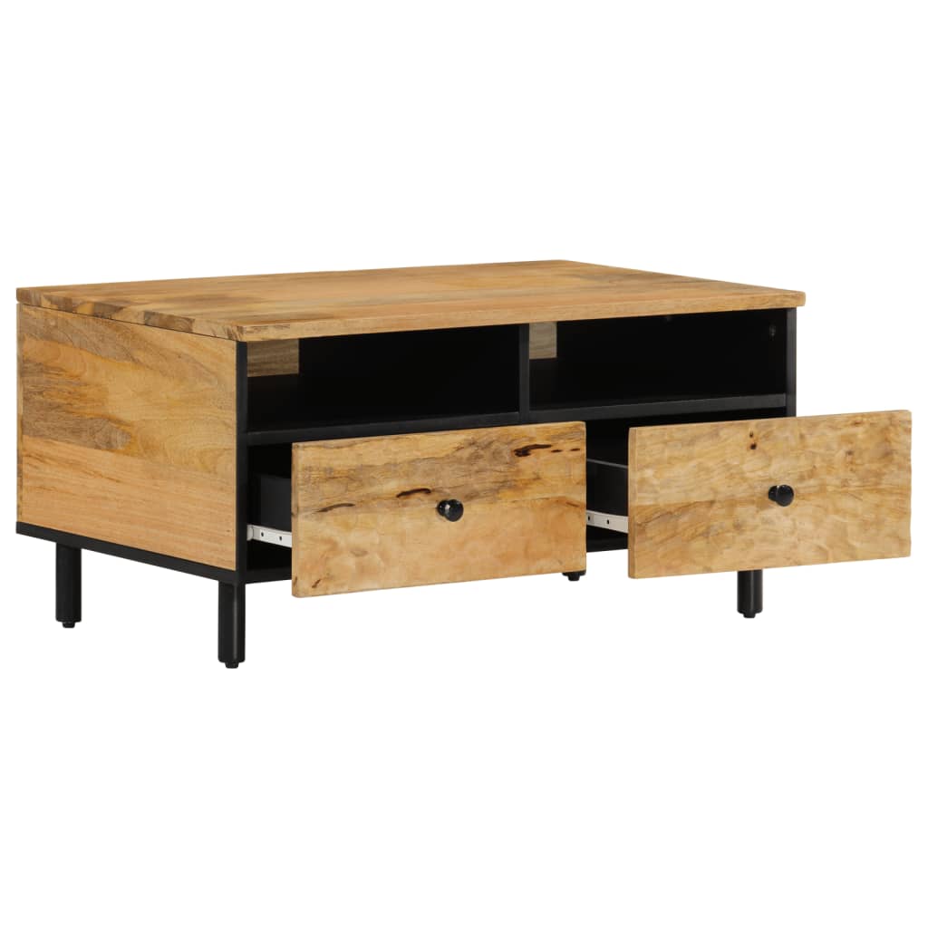 Table basse 80x54x40 cm bois de manguier massif - XIOS