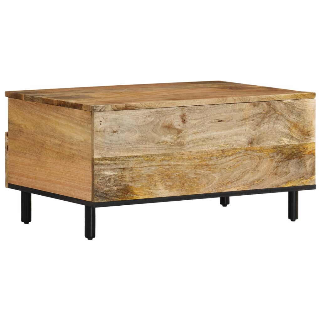 Table basse 80x54x40 cm bois de manguier massif - XIOS