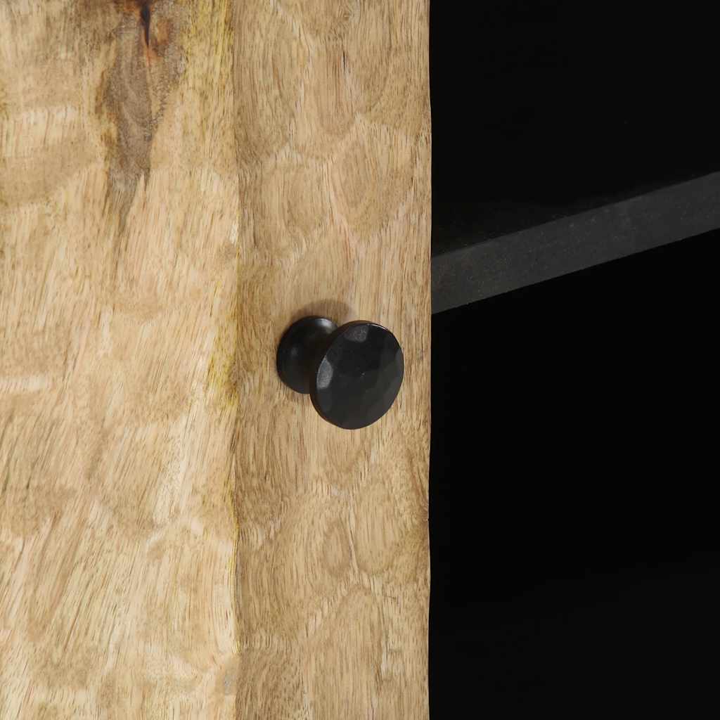Meuble TV 80x31x46 cm bois massif de manguier - XIOS