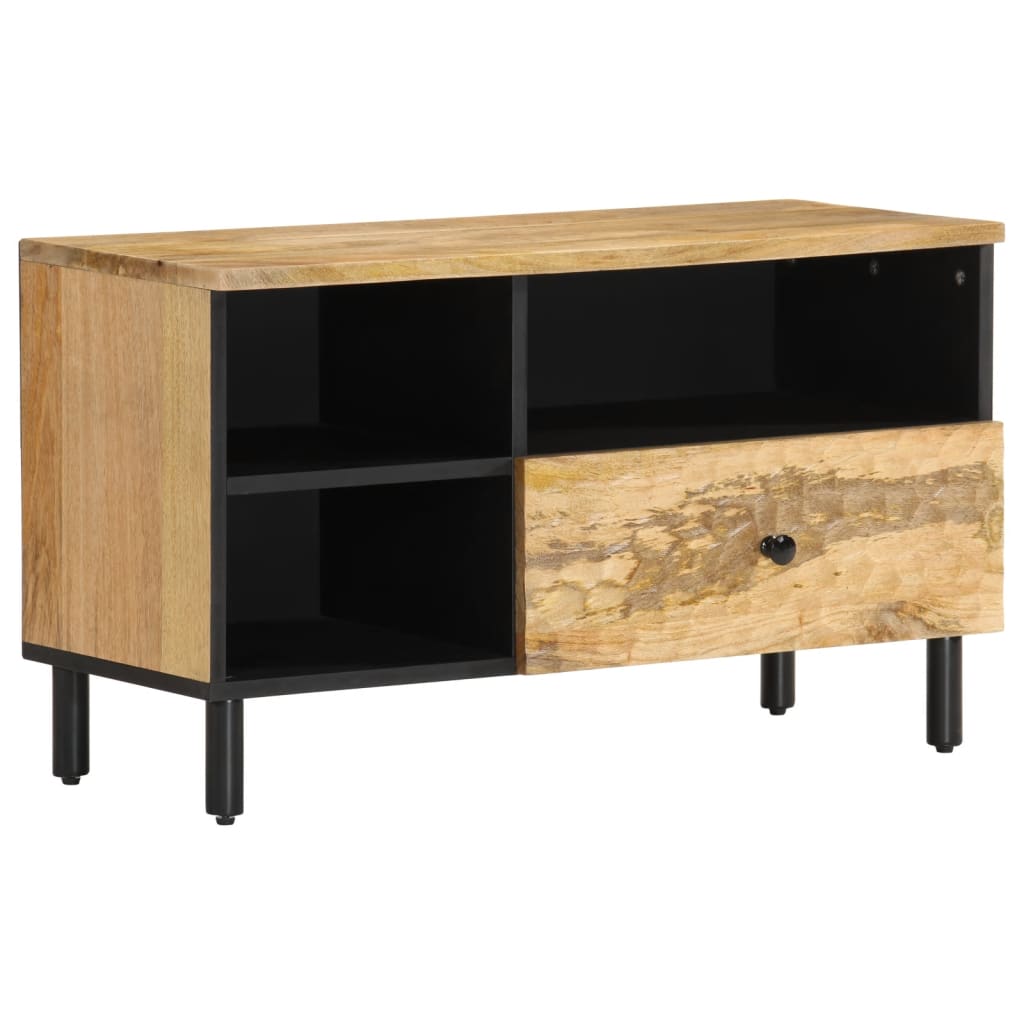 Meuble TV 80x33x46 cm bois massif de manguier - XIOS