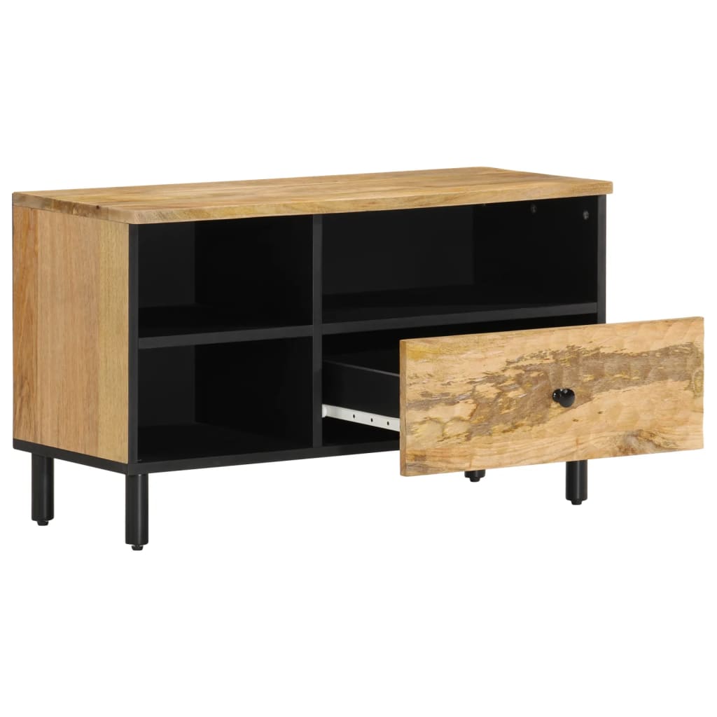 Meuble TV 80x33x46 cm bois massif de manguier - XIOS