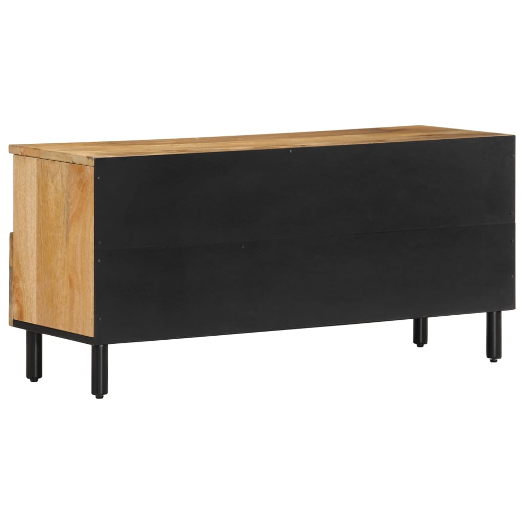 Meuble TV 100x33x46 cm bois massif de manguier - XIOS