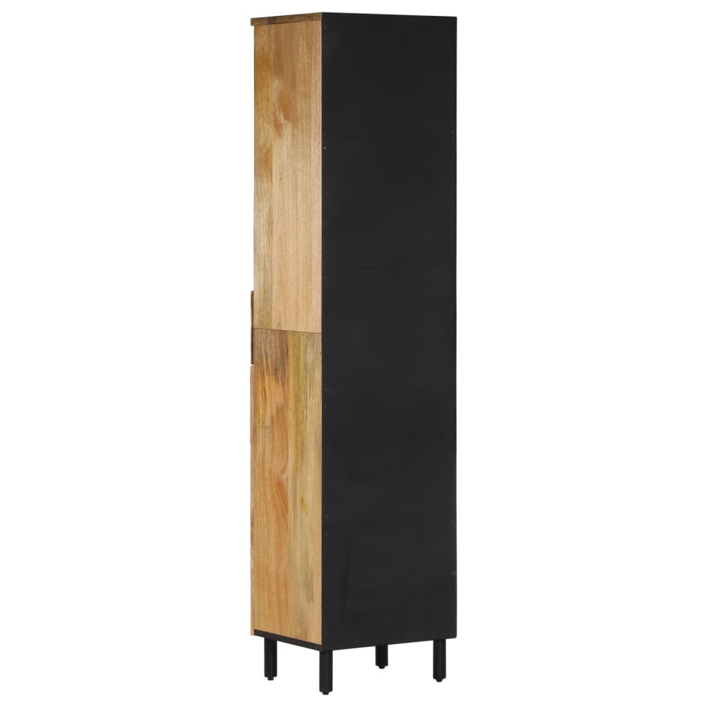 Armoire de salle de bain 38x33x160 cm bois massif de manguier - XIOS