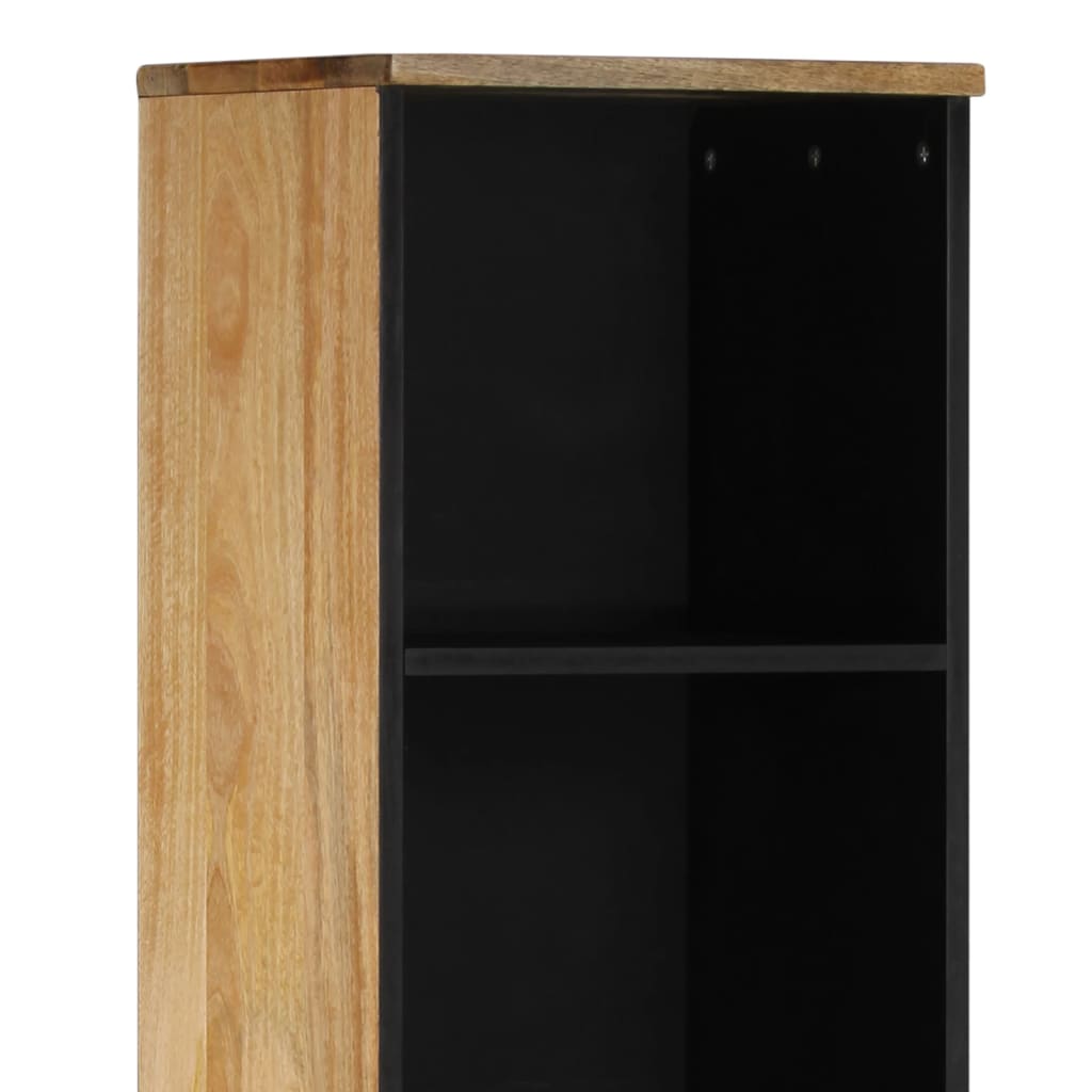 Armoire de salle de bain 38x33x160 cm bois massif de manguier - XIOS