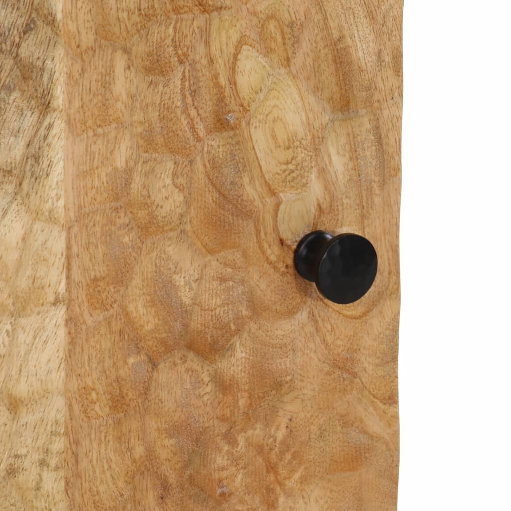 Armoire de salle de bain 38x33x160 cm bois massif de manguier - XIOS