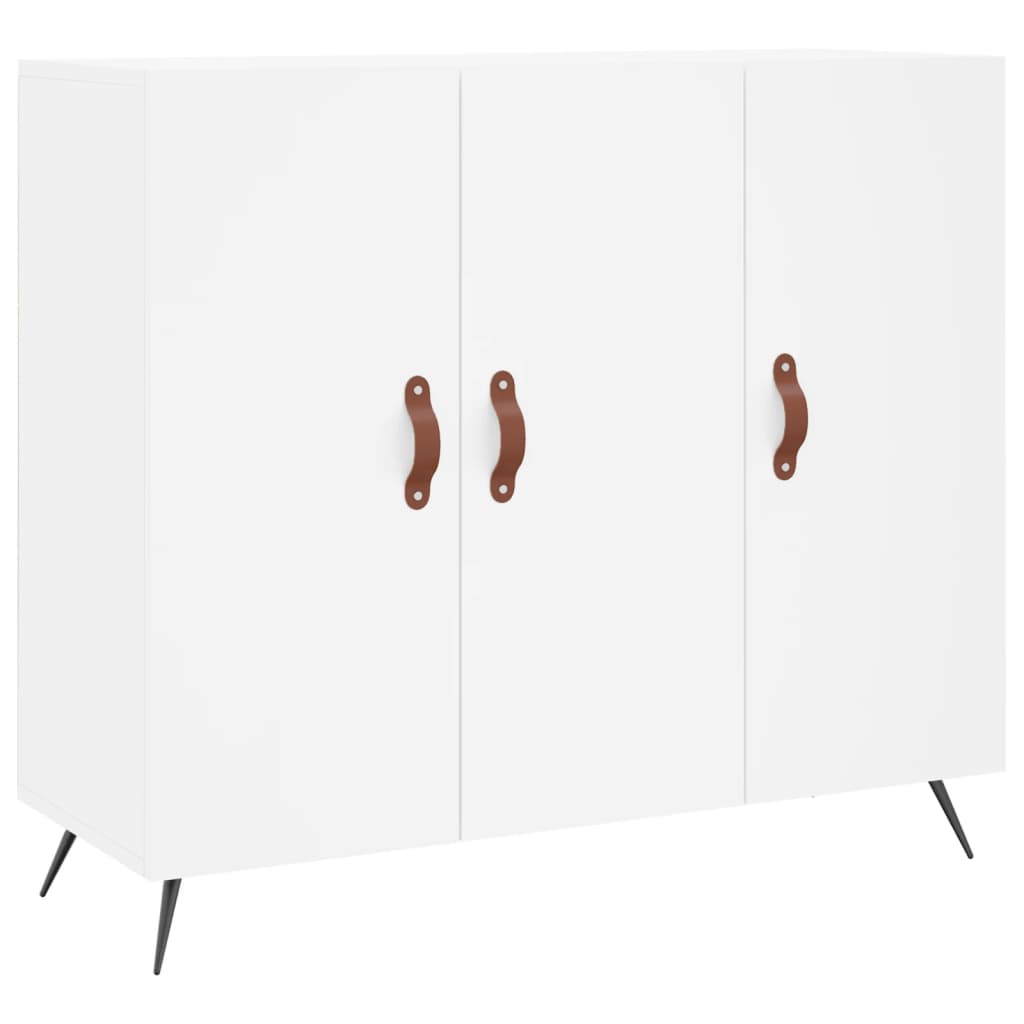 Buffet blanc 90x34x80 cm bois d'ingénierie - XIOS