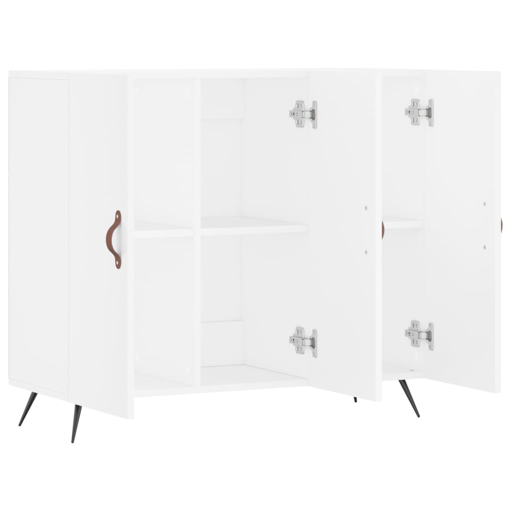 Buffet blanc 90x34x80 cm bois d'ingénierie - XIOS