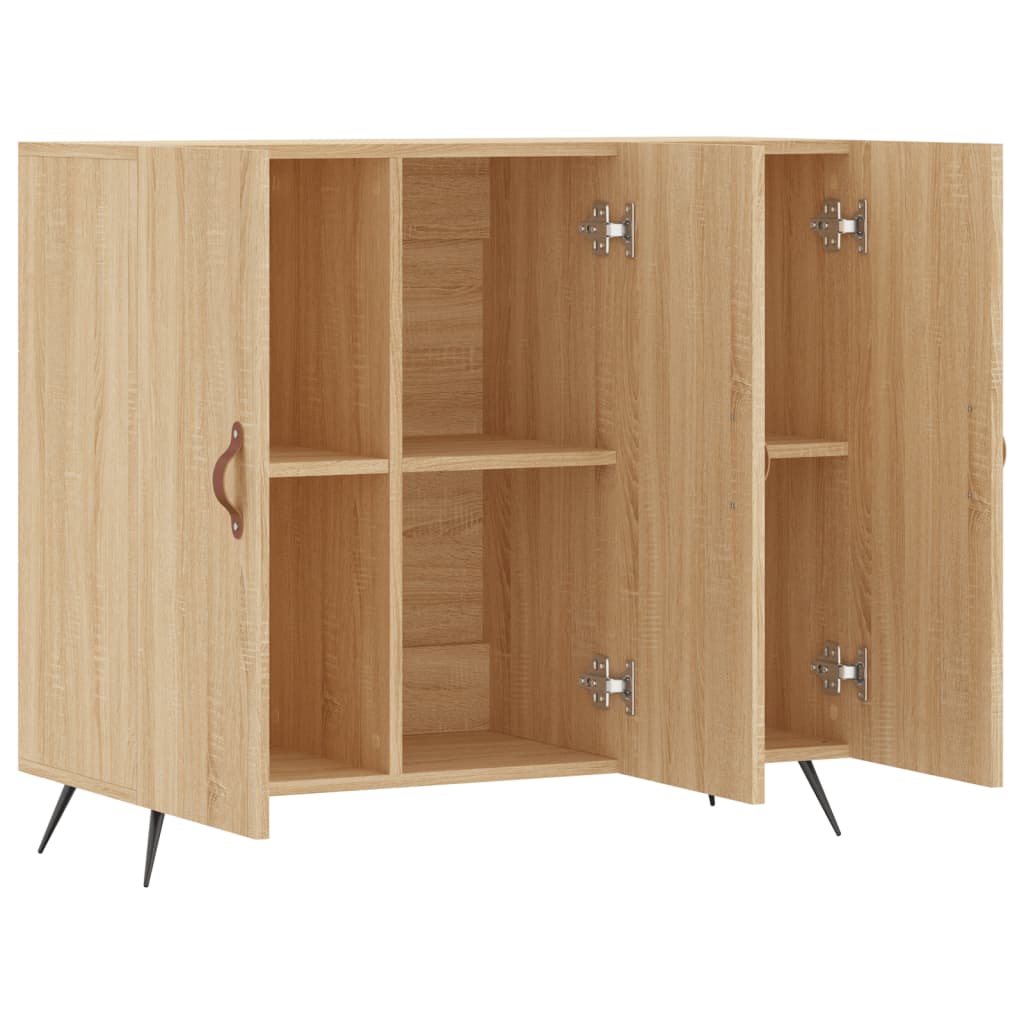 Buffet chêne sonoma 90x34x80 cm bois d'ingénierie - XIOS