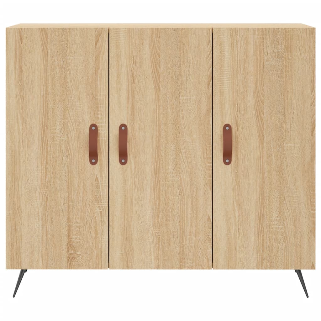 Buffet chêne sonoma 90x34x80 cm bois d'ingénierie - XIOS