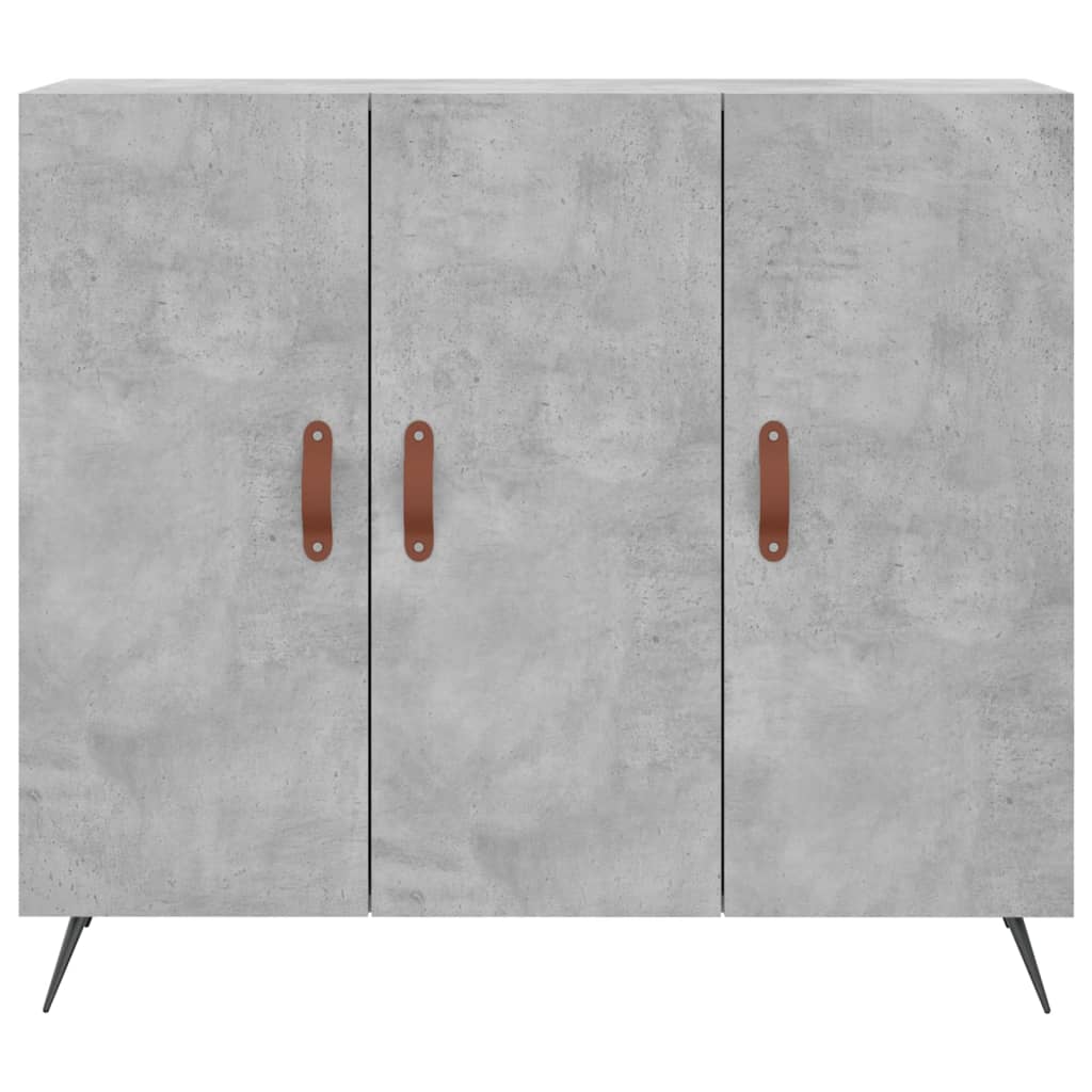 Buffet gris béton 90x34x80 cm bois d'ingénierie - XIOS