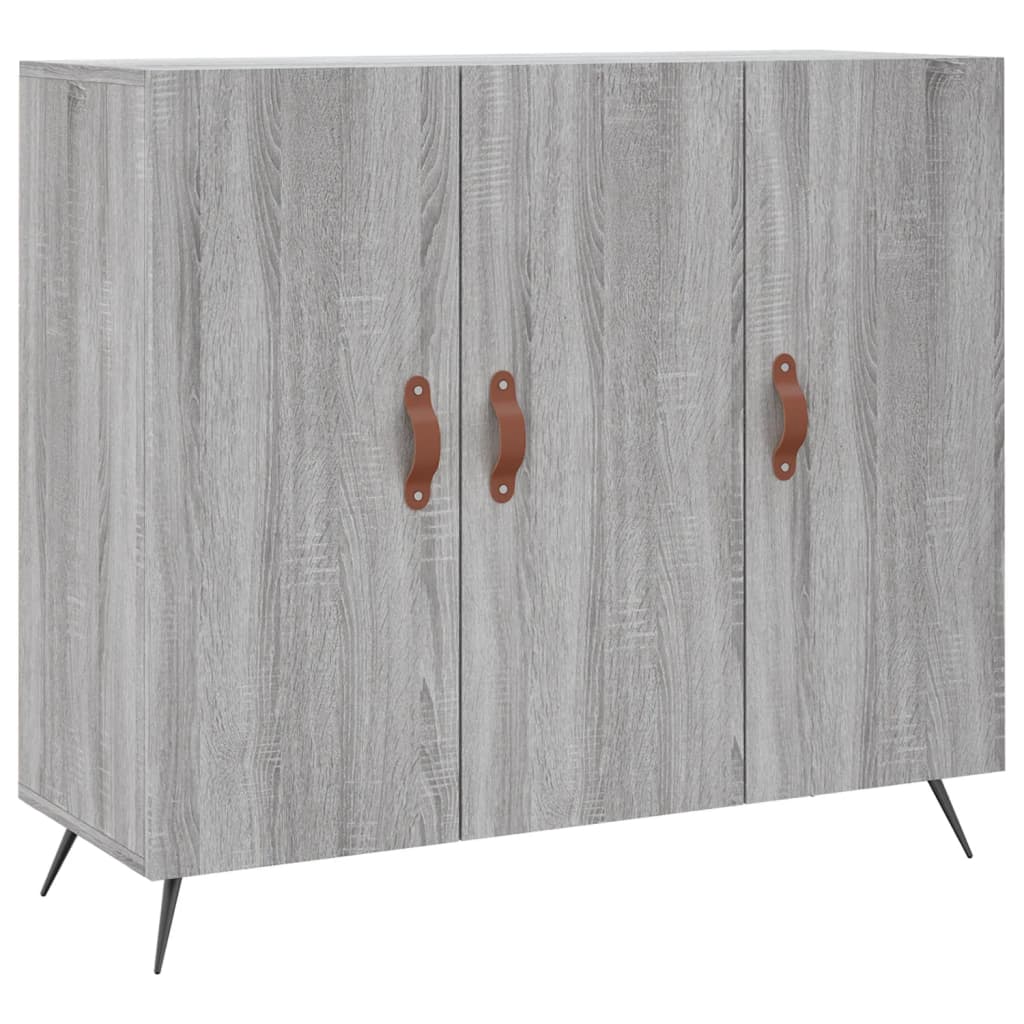 Buffet sonoma gris 90x34x80 cm bois d'ingénierie - XIOS