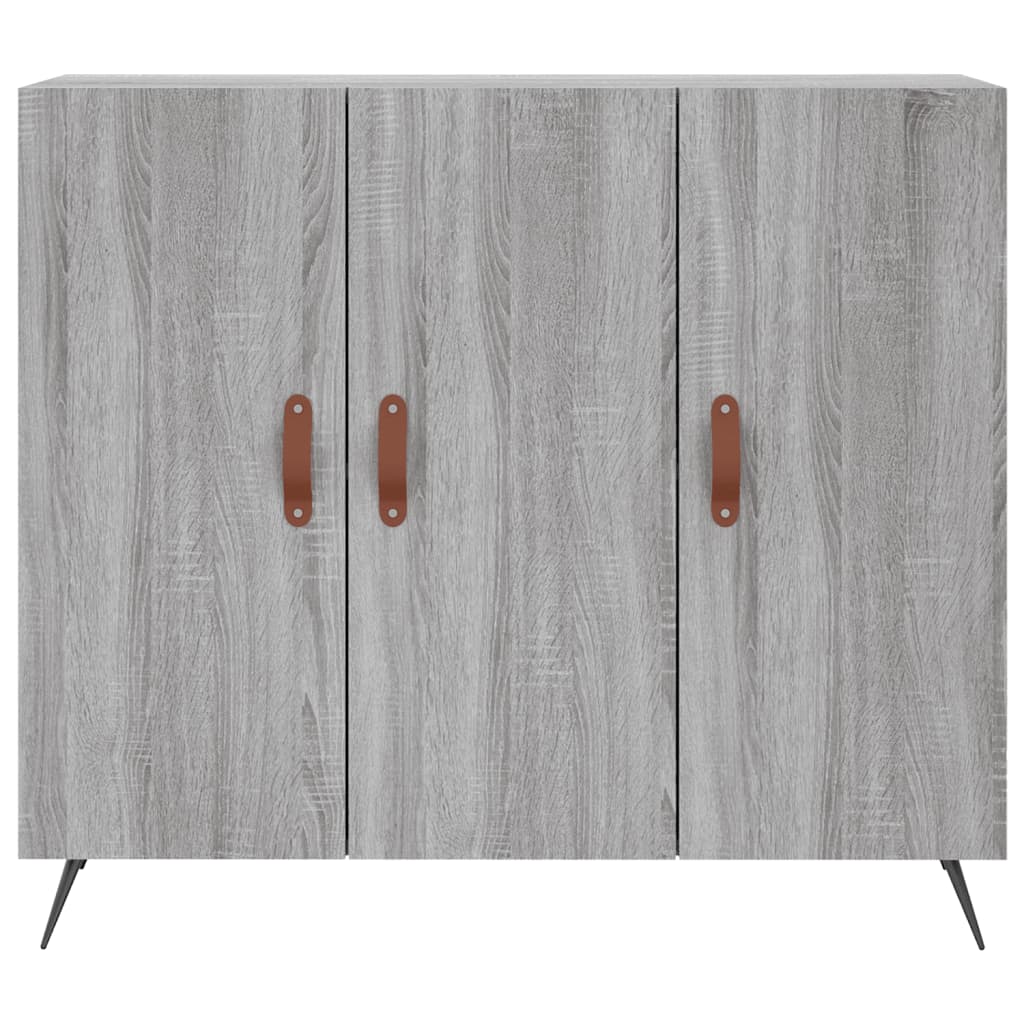 Buffet sonoma gris 90x34x80 cm bois d'ingénierie - XIOS