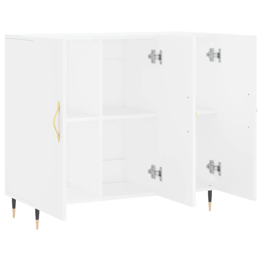 Buffet blanc 90x34x80 cm bois d'ingénierie - XIOS