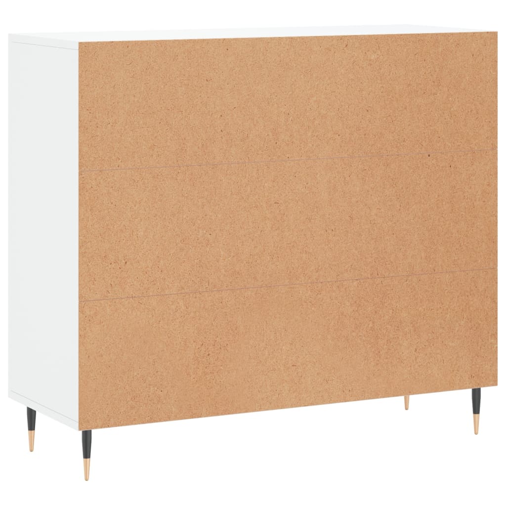 Buffet blanc 90x34x80 cm bois d'ingénierie - XIOS