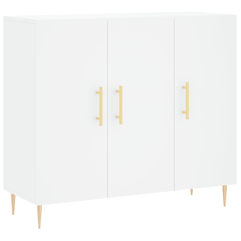 Buffet blanc 90x34x80 cm bois d'ingénierie - XIOS