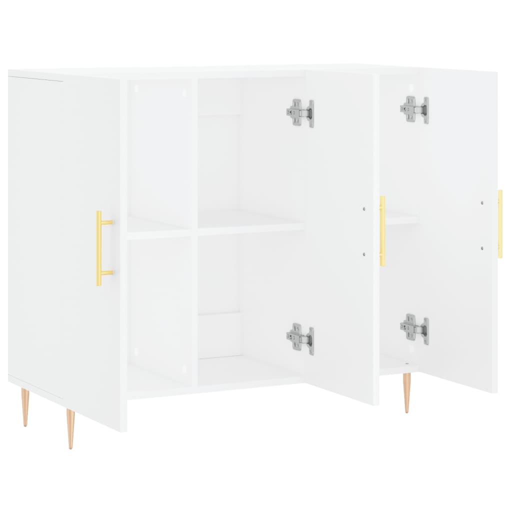 Buffet blanc 90x34x80 cm bois d'ingénierie - XIOS