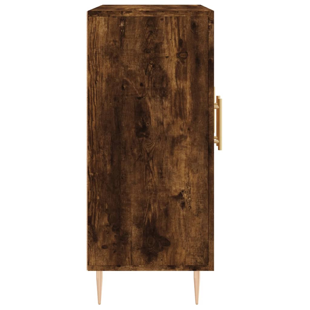 Buffet chêne fumé 90x34x80 cm bois d'ingénierie - XIOS