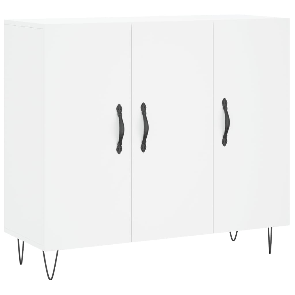 Buffet blanc 90x34x80 cm bois d'ingénierie - XIOS