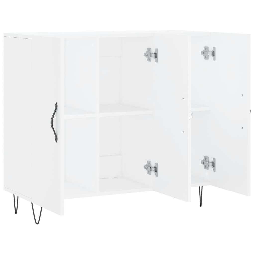 Buffet blanc 90x34x80 cm bois d'ingénierie - XIOS