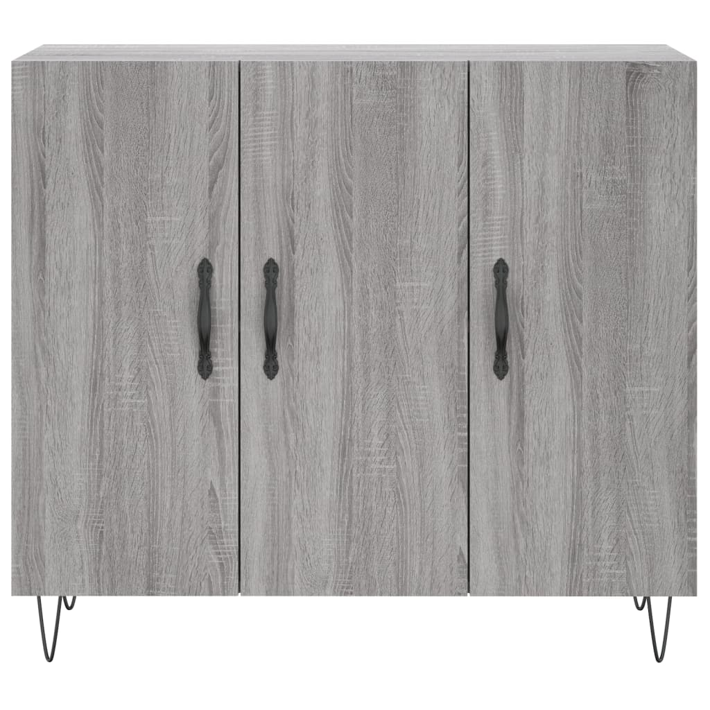 Buffet sonoma gris 90x34x80 cm bois d'ingénierie - XIOS