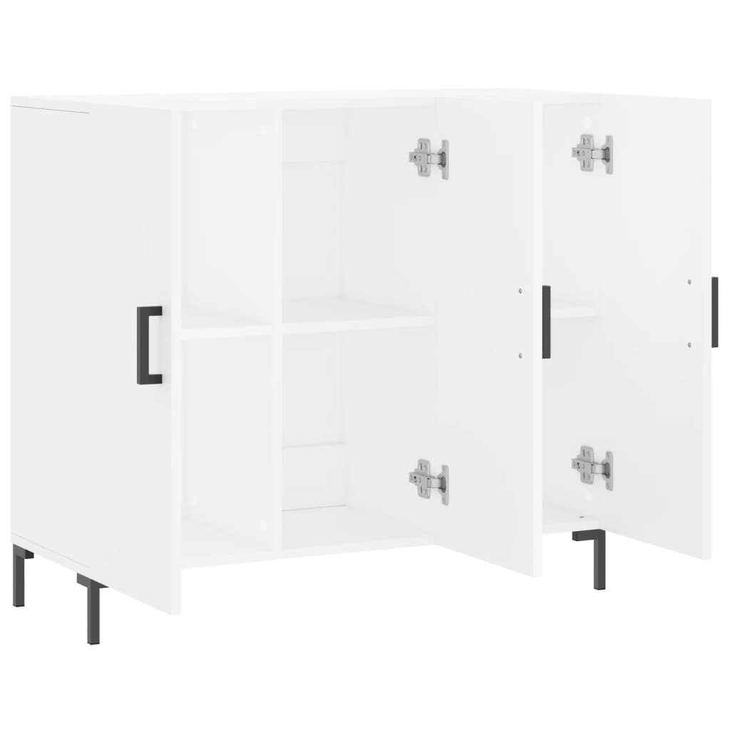 Buffet blanc 90x34x80 cm bois d'ingénierie - XIOS