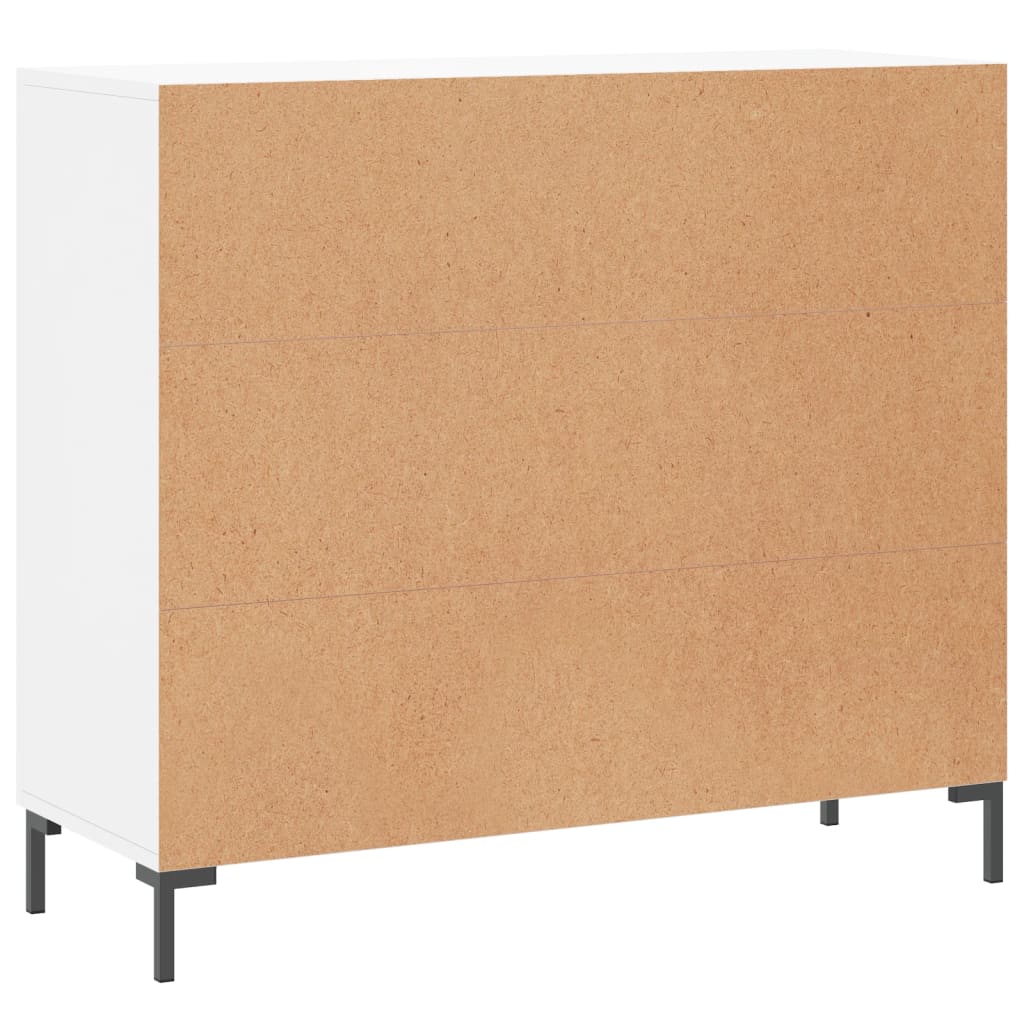 Buffet blanc 90x34x80 cm bois d'ingénierie - XIOS