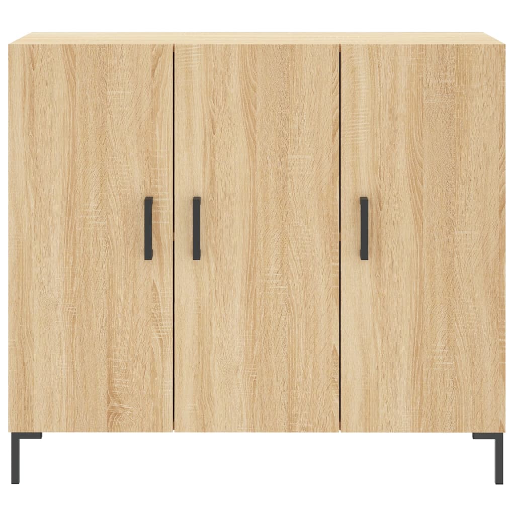 Buffet chêne sonoma 90x34x80 cm bois d'ingénierie - XIOS