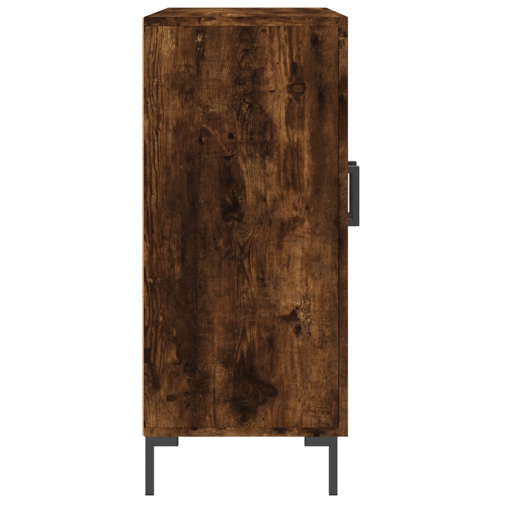 Buffet chêne fumé 90x34x80 cm bois d'ingénierie - XIOS
