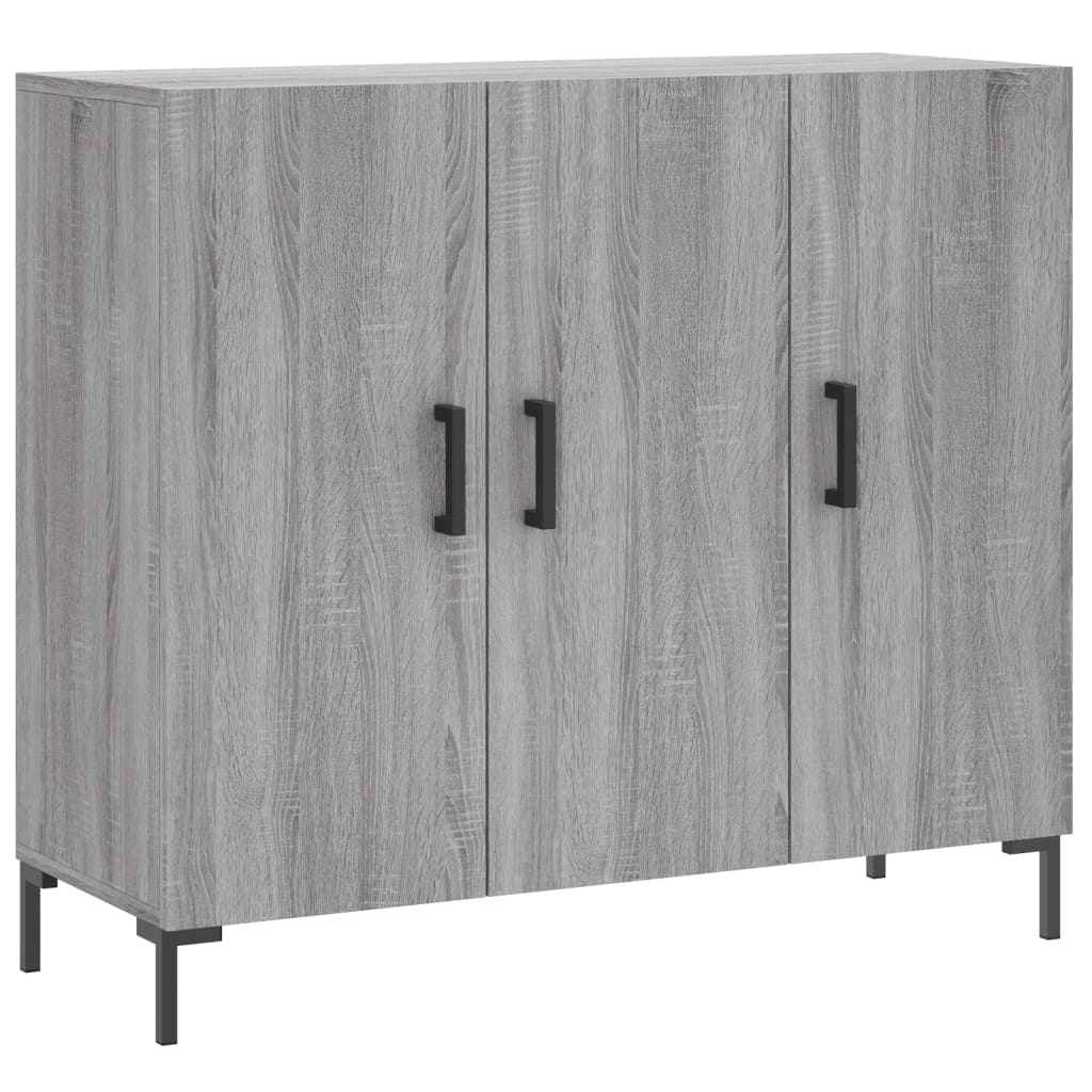 Buffet sonoma gris 90x34x80 cm bois d'ingénierie - XIOS