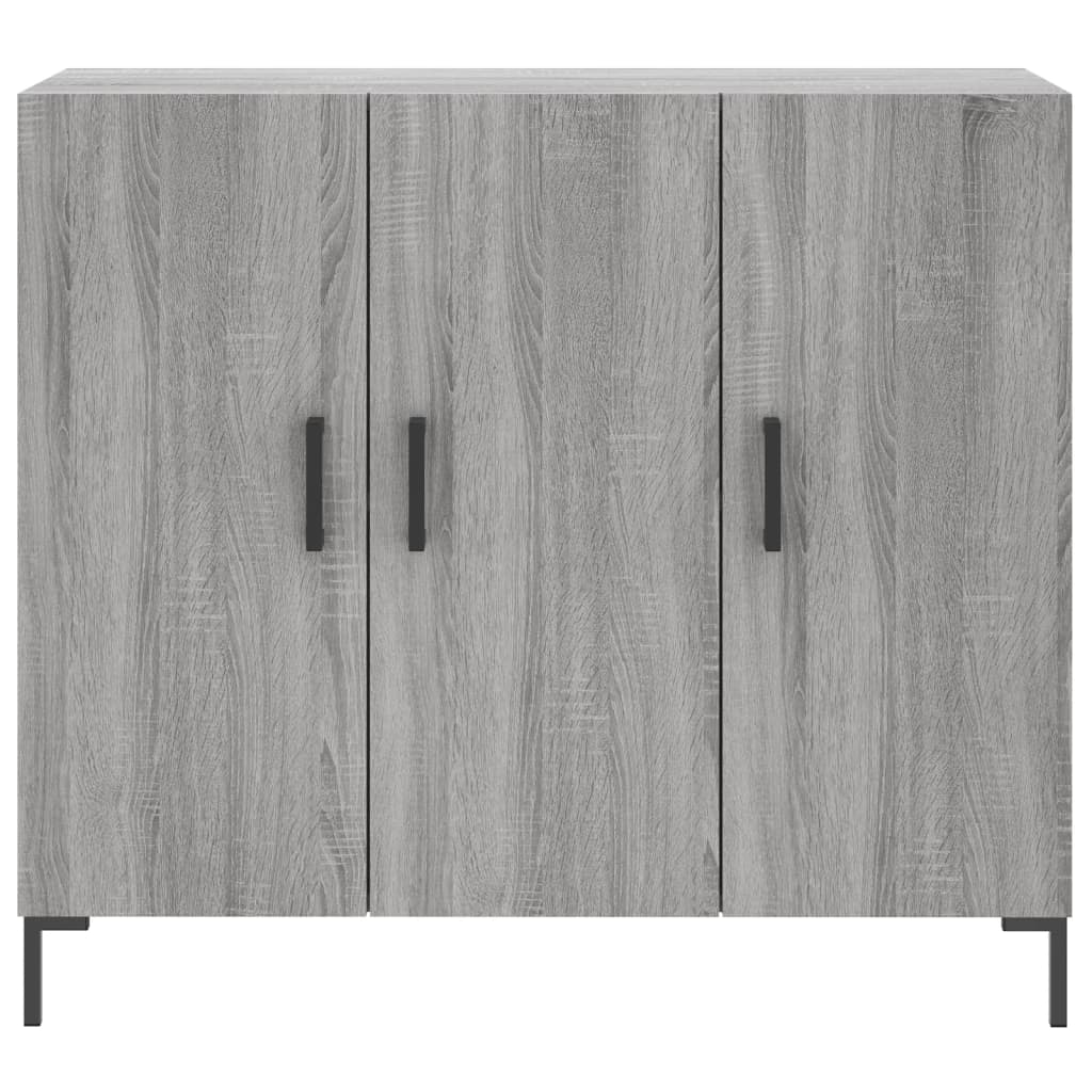 Buffet sonoma gris 90x34x80 cm bois d'ingénierie - XIOS
