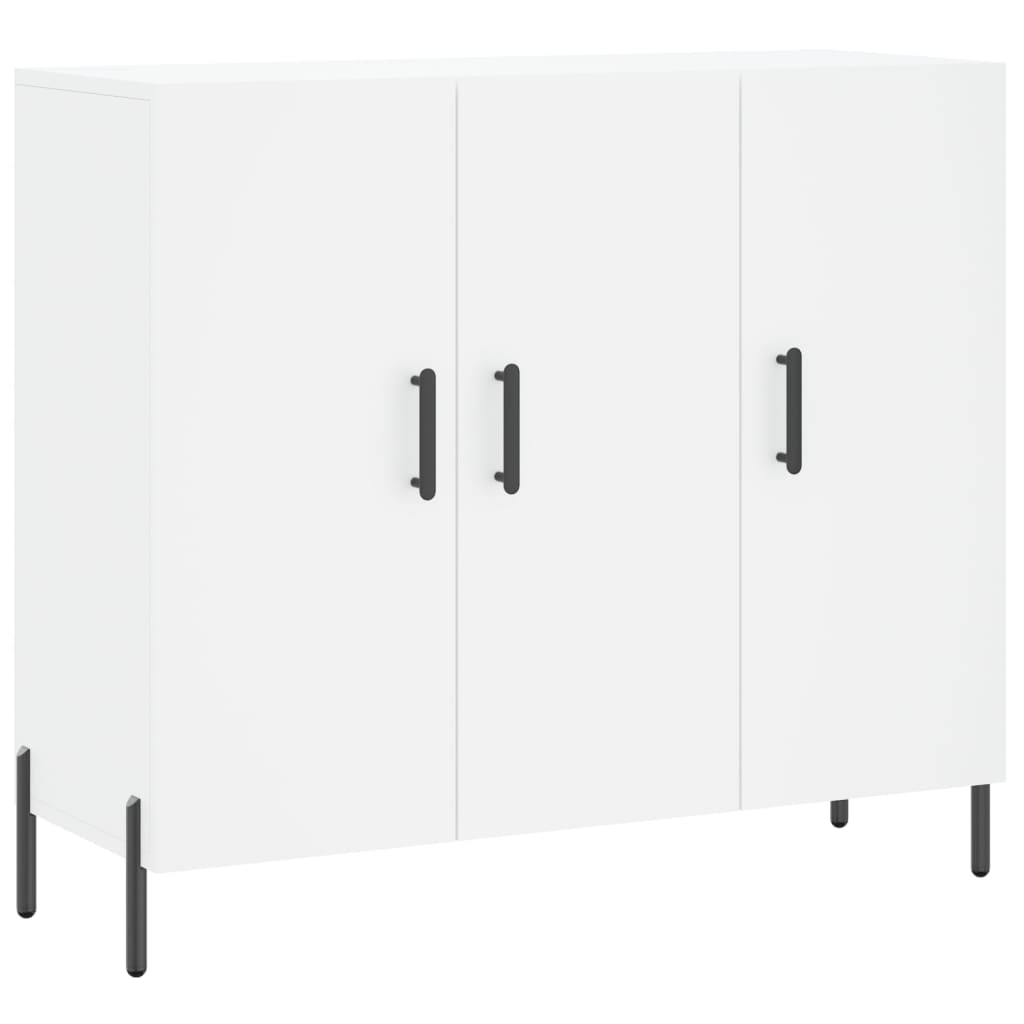 Buffet blanc 90x34x80 cm bois d'ingénierie - XIOS
