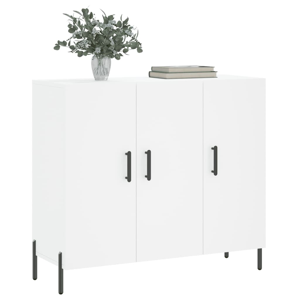 Buffet blanc 90x34x80 cm bois d'ingénierie - XIOS
