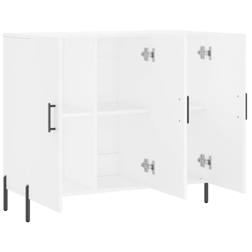 Buffet blanc 90x34x80 cm bois d'ingénierie - XIOS